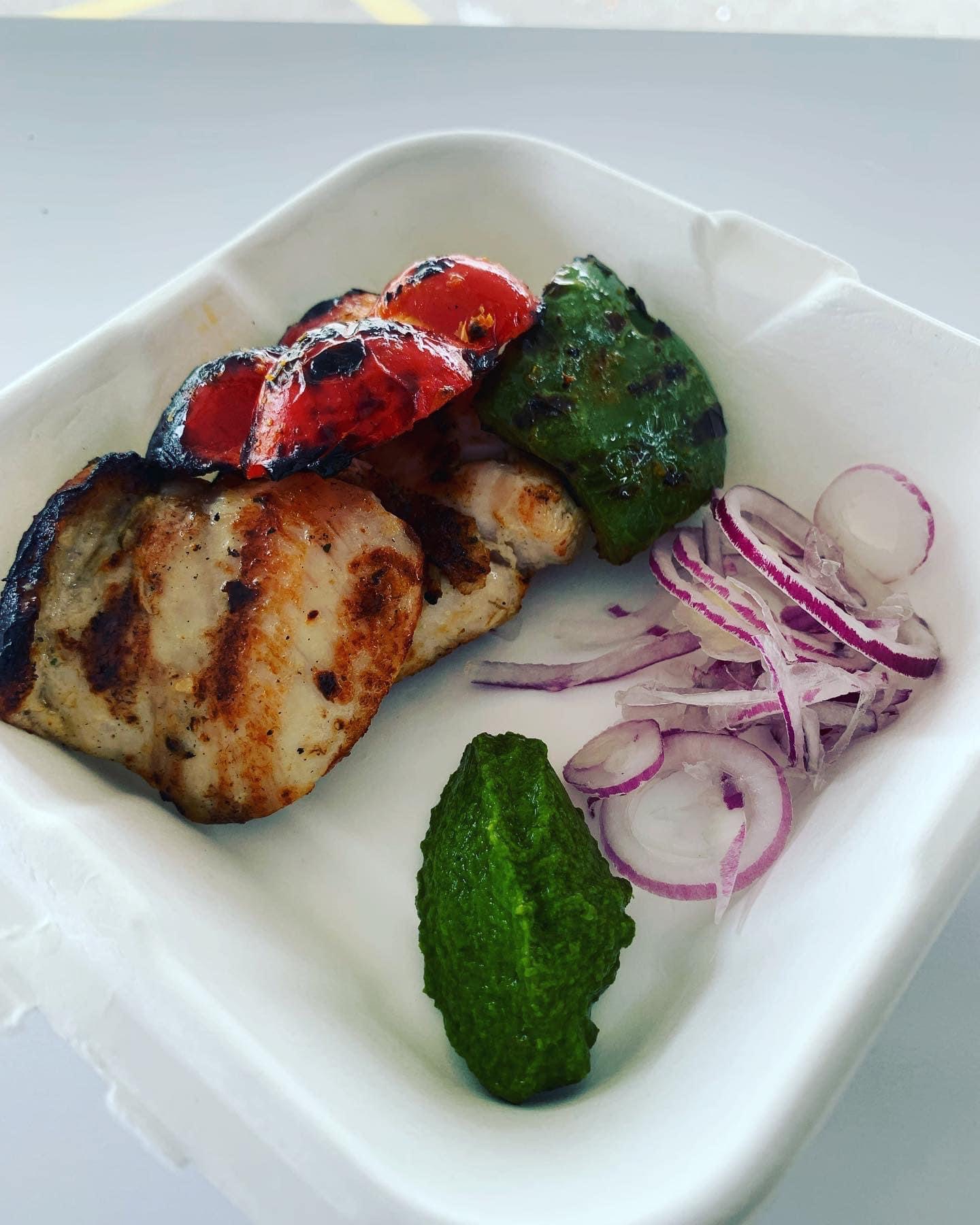 Aloo tikki chat with pomegranate